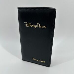Disney Parks Disney Visa Black Faux Leather Check Presenter Walt Disney World